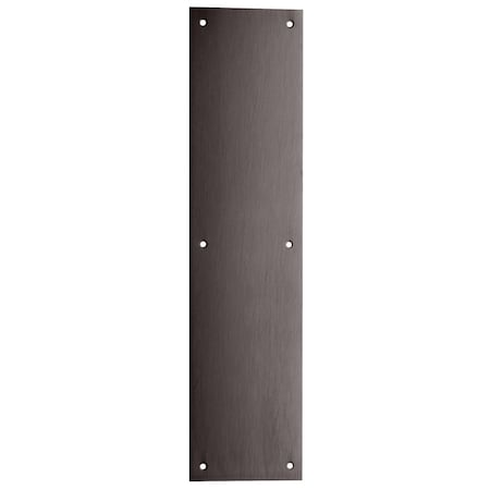 Ives Push Plate, 4-in x 16-in, Oil Rubbed Bronze 8200 US10B 4X16
